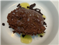 chocolate mousse served